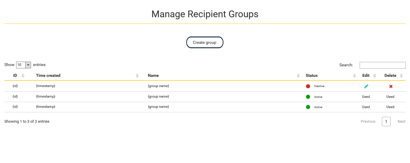 Recipient groups thumbnail
