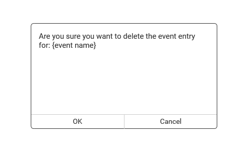 Manage Events - Delete thumbnail