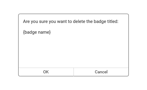 Manage Badges - Delete thumbnail