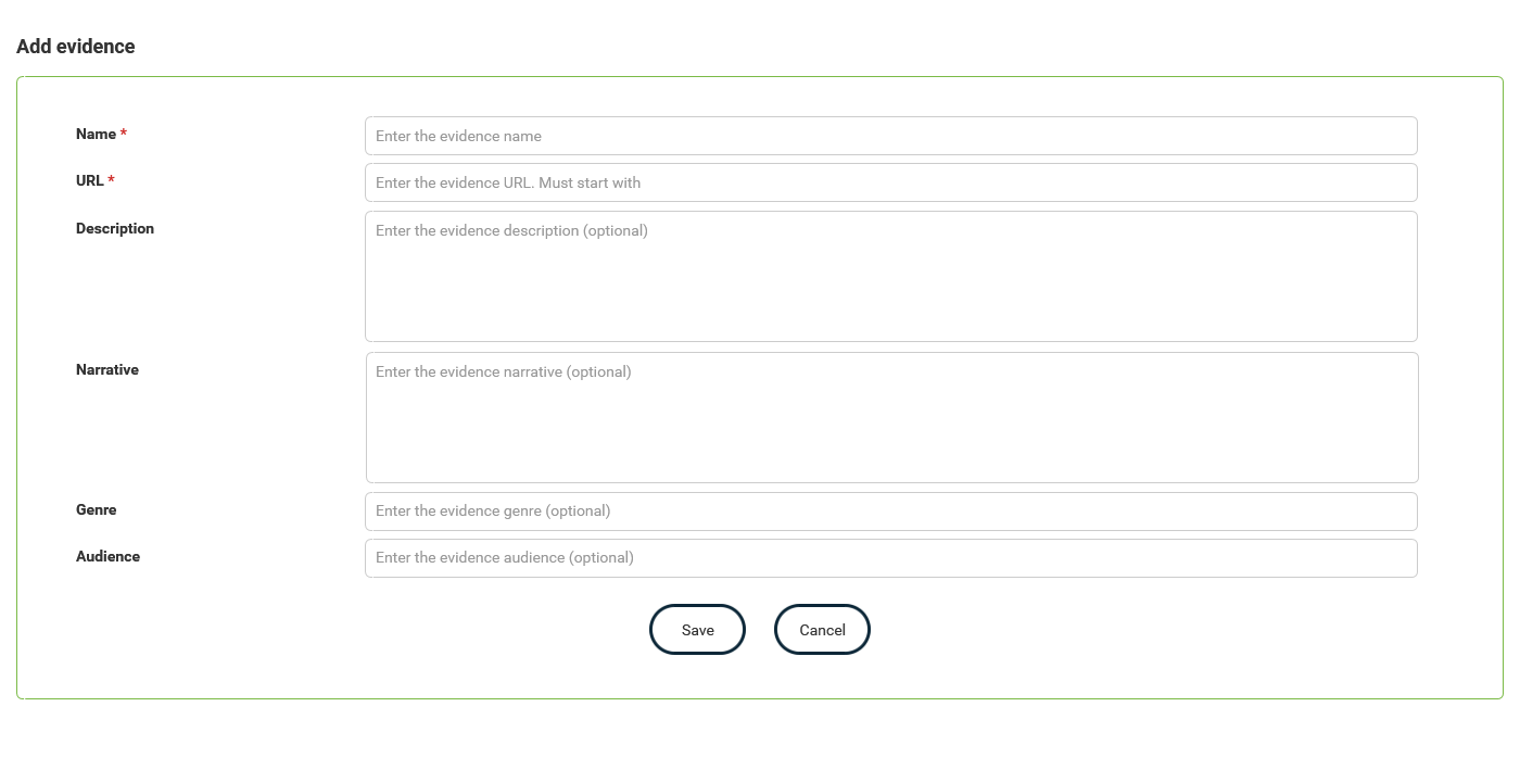 Manage badge issuing - Pending - Manage evidence - Create thumbnail
