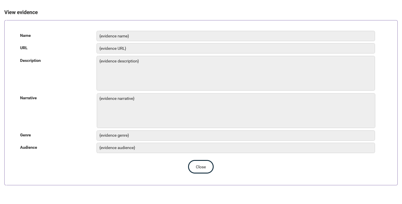 Manage badge issuing - Pending - Manage evidence - View thumbnail