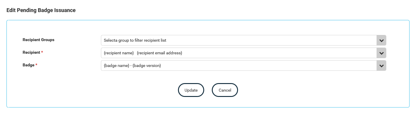Manage badge issuing - Pending - Edit thumbnail