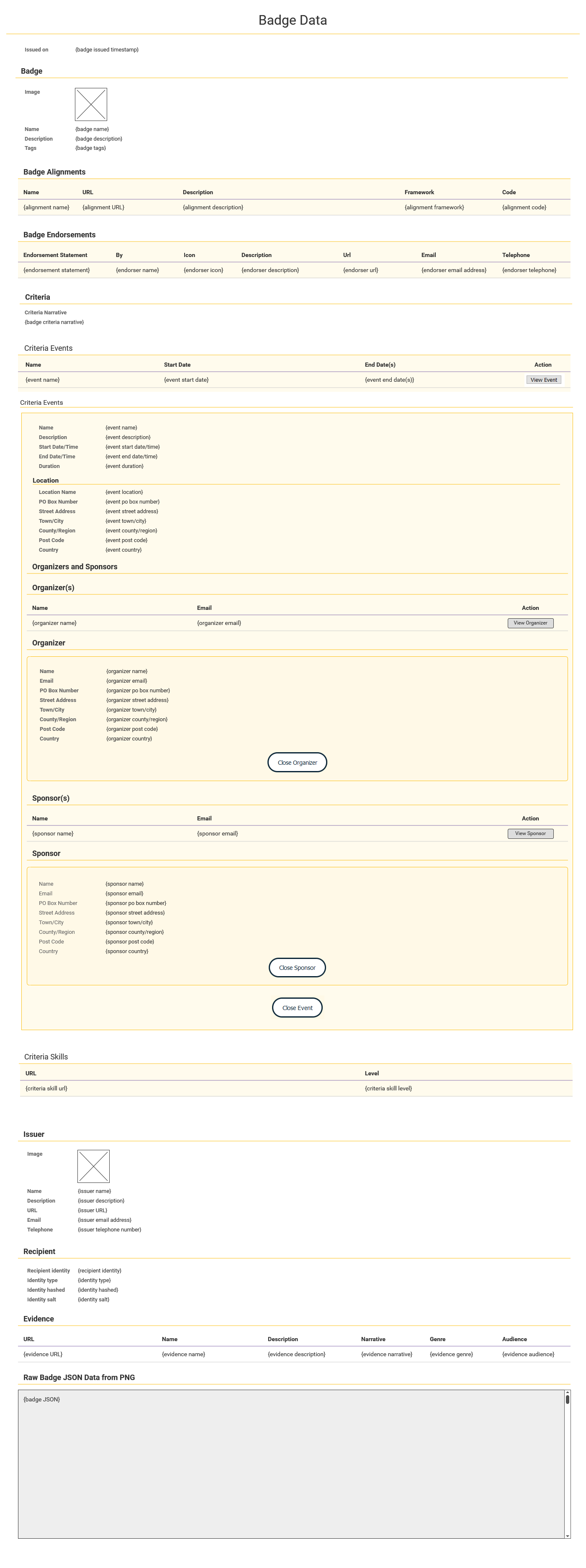 Manage Claimed Badges - Claimed Badges - View thumbnail