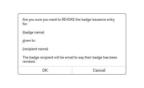 Manage Claimed Badges - Claimed Badges - Revoke thumbnail