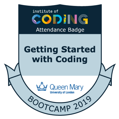 Example of the attendance level alignment applied to a badge